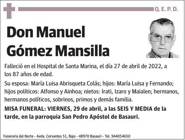 Manuel Gómez Mansilla
