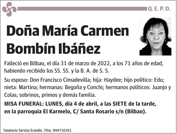 María Carmen Bombín Ibáñez