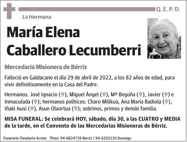 María Elena Caballero Lecumberri