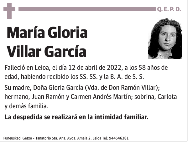 María Gloria Villar García
