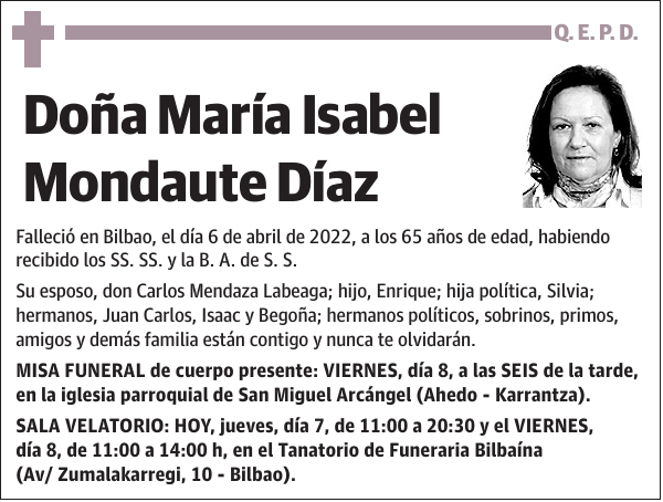 María Isabel Mondaute Díaz