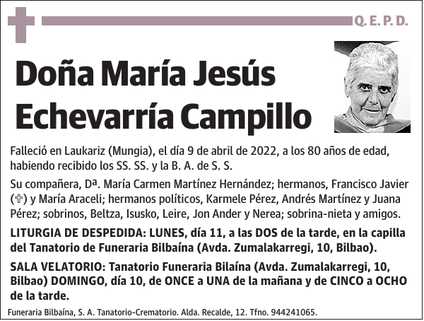 María Jesús Echevarría Campillo