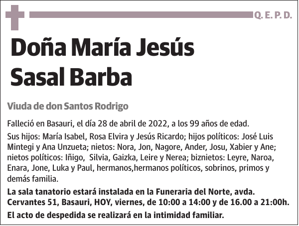 María Jesús Sasal Barba