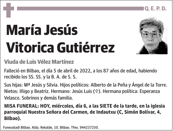 María Jesús Vitorica Gutiérrez