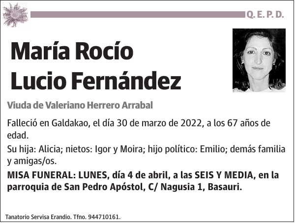 María Rocío Lucio Fernández