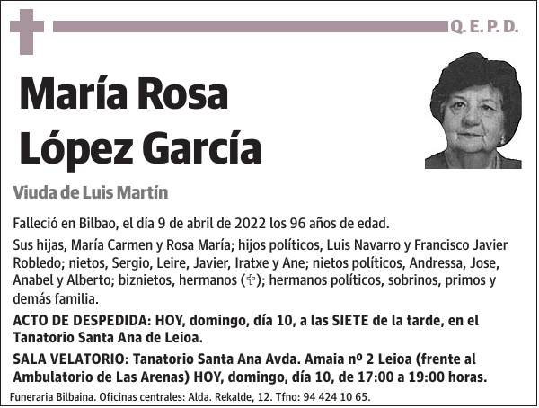 María Rosa López García