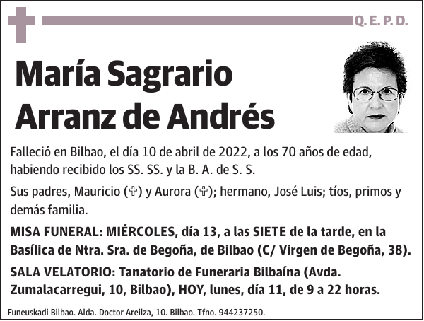María Sagrario Arranz de Andrés
