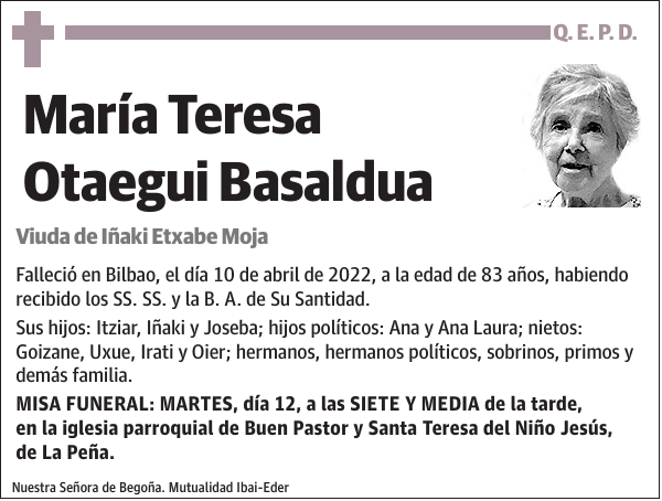 María Teresa Otaegui Basaldua
