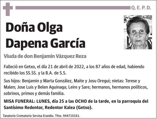 Olga Dapena García