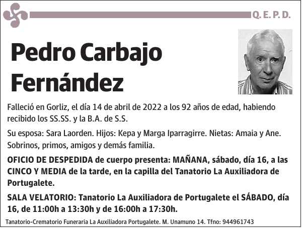Pedro Carbajo Fernández