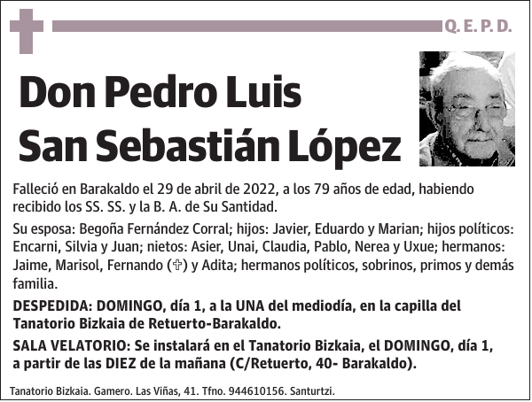 Pedro Luis San Sebastián López