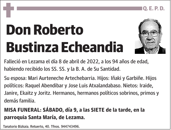 Roberto Bustinza Echeandia