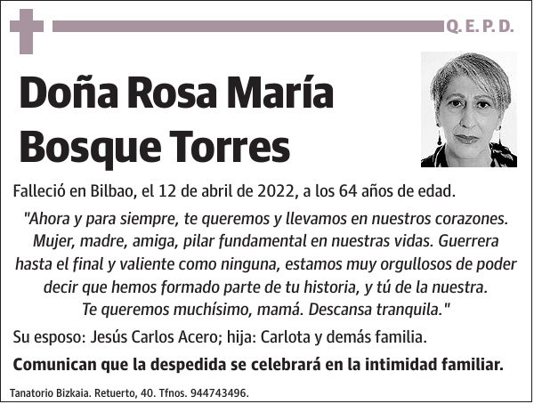Rosa María Bosque Torres