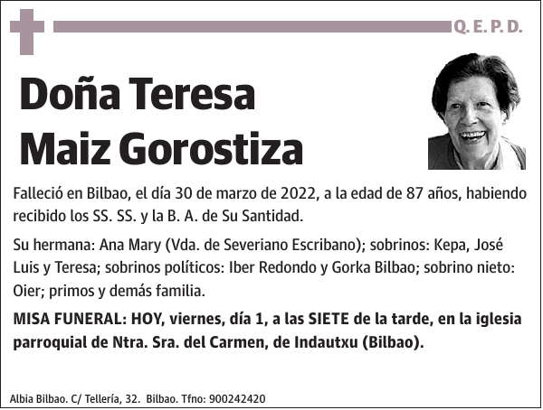 Teresa Maiz Gorostiza