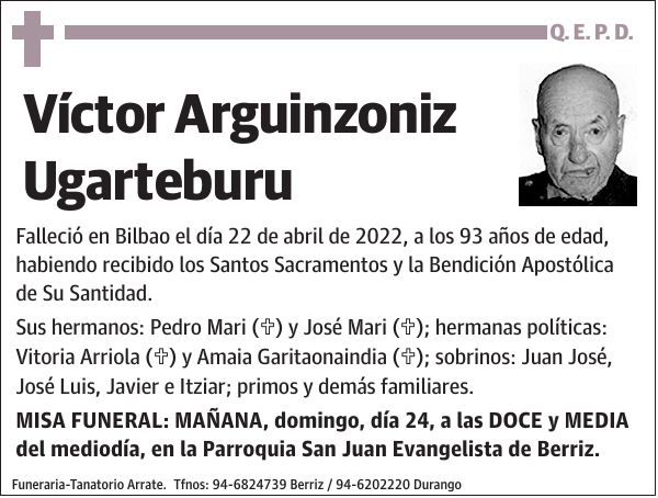 Víctor Arguinzoniz Ugarteburu