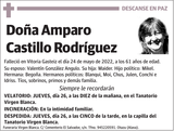 Amparo  Castillo  Rodríguez