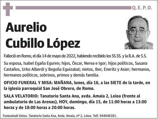 Aurelio Cubillo López