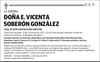 DOÑA  E.  VICENTA  SOBERÓN  GONZÁLEZ