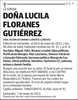 DOÑA  LUCILA  FLORANES  GUTIÉRREZ