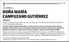 DOÑA  MARÍA  CAMPUZANO  GUTIÉRREZ