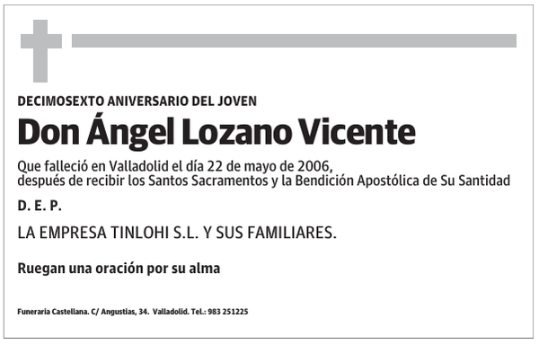Don Ángel Lozano Vicente