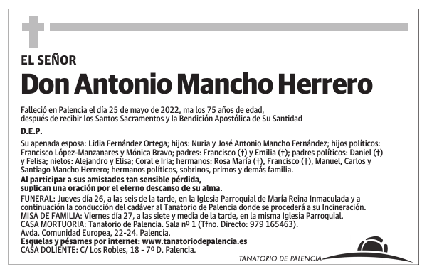 Don Antonio Mancho Herrero