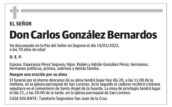 Don Carlos González Bernardos