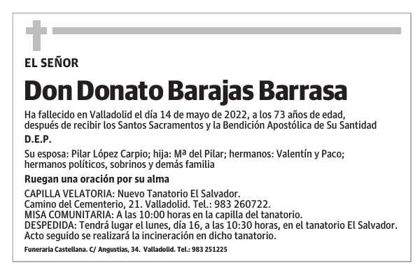 Don Donato Barajas Barrasa