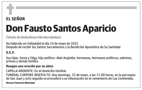 Don Fausto Santos Aparicio