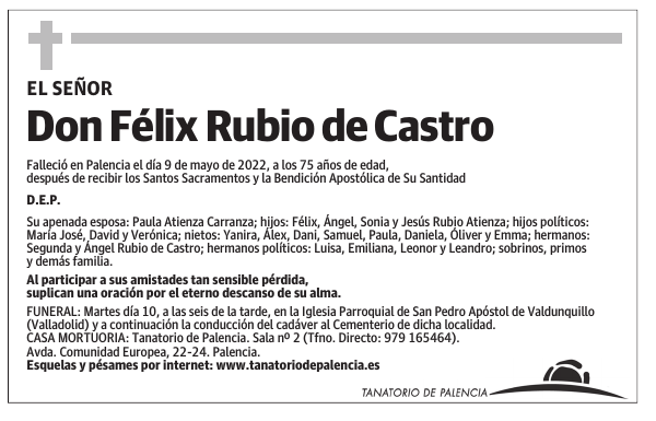 Don Félix Rubio de Castro