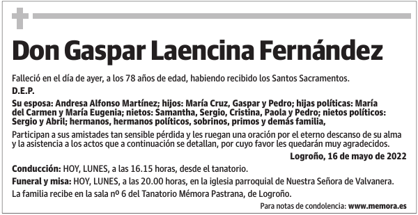Don  Gaspar  Laencina  Fernández