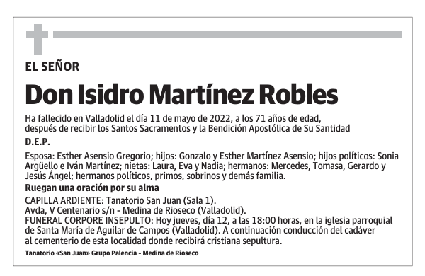 Don Isidro Martínez Robles
