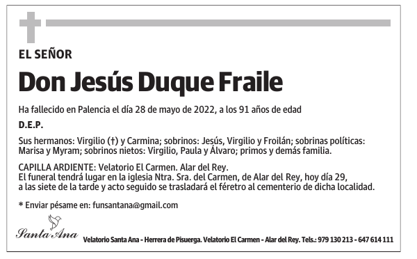 Don Jesús Duque Fraile
