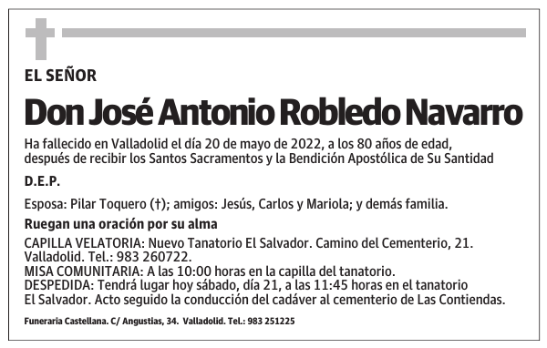 Don José Antonio Robledo Navarro