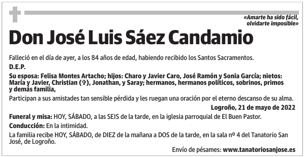 Don  José  Luis  Sáez  Candamio