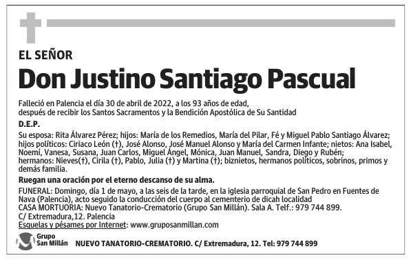 Don Justino Santiago Pascual
