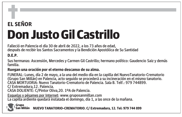 Don Justo Gil Castrillo