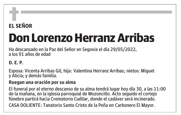 Don Lorenzo Herranz Arribas