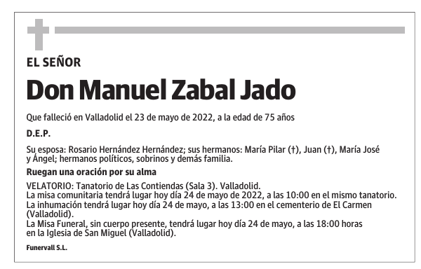 Don Manuel Zabal Jado