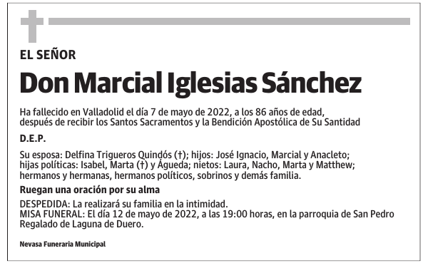 Don Marcial Iglesias Sánchez