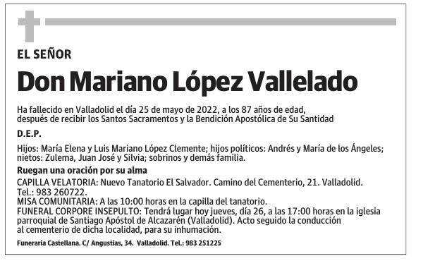 Don Mariano López Vallelado