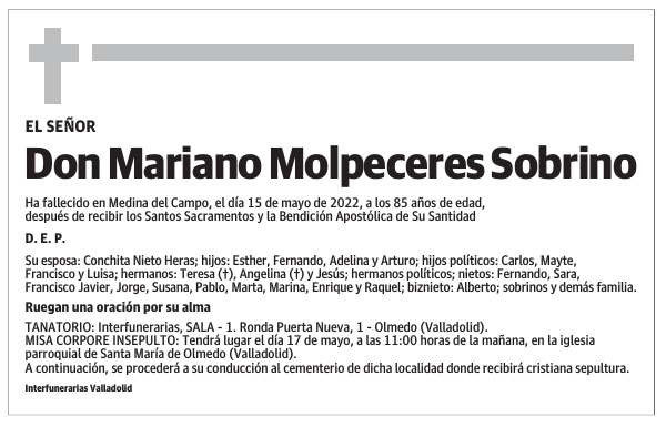 Don Mariano Molpeceres Sobrino