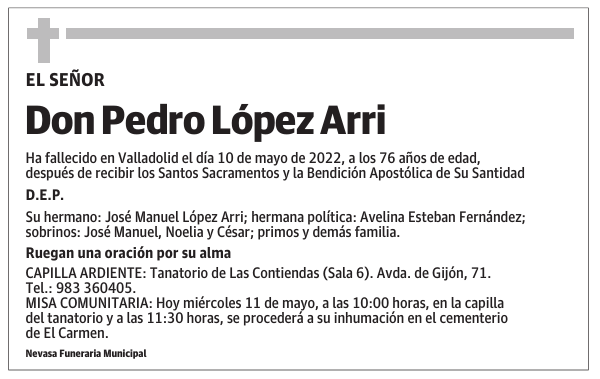 Don Pedro López Arri