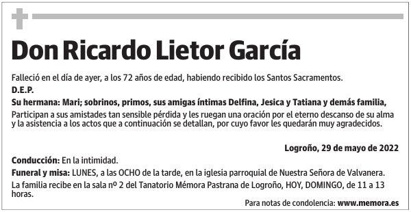Don  Ricardo  Lietor  García
