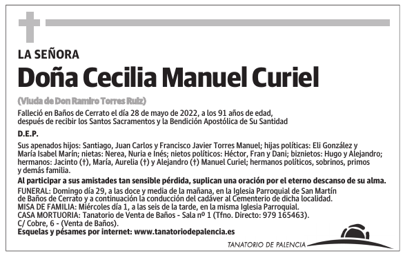 Doña Cecilia Manuel Curiel