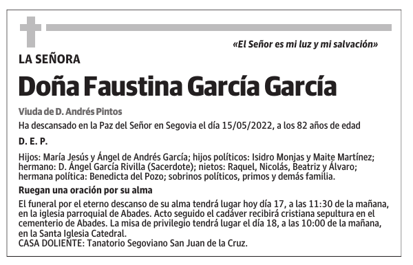 Doña Faustina García García