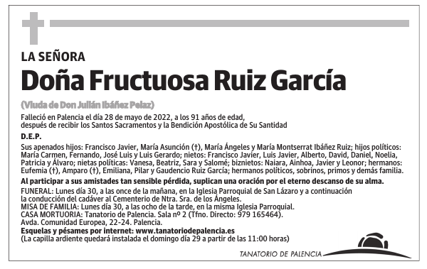 Doña Fructuosa Ruiz García