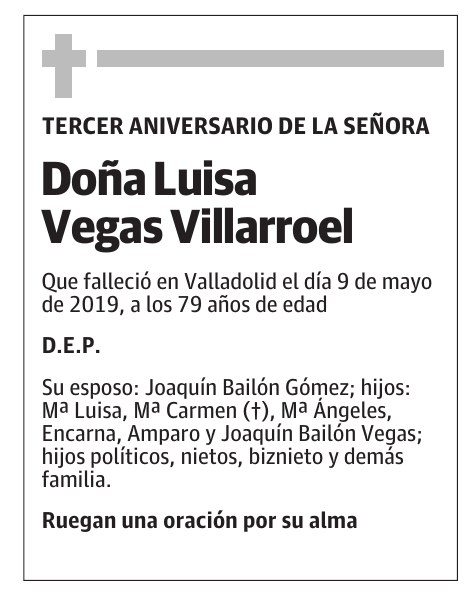 Doña Luisa Vegas Villarroel