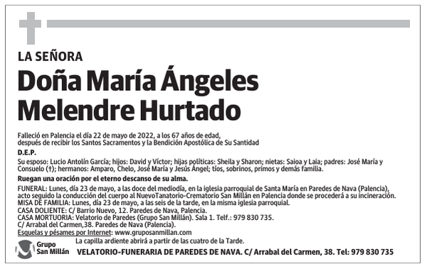 Doña María Ángeles Melendre Hurtado
