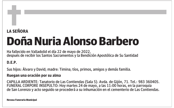 Doña Nuria Alonso Barbero